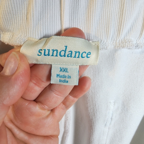 Sundance Faded Fields Joggers White Blue Embroidered Size XXL - Picture 5 of 16